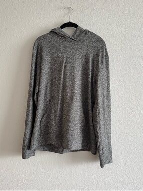 Mens outdoor voices cloudknit pullover hoodie charcoal size small